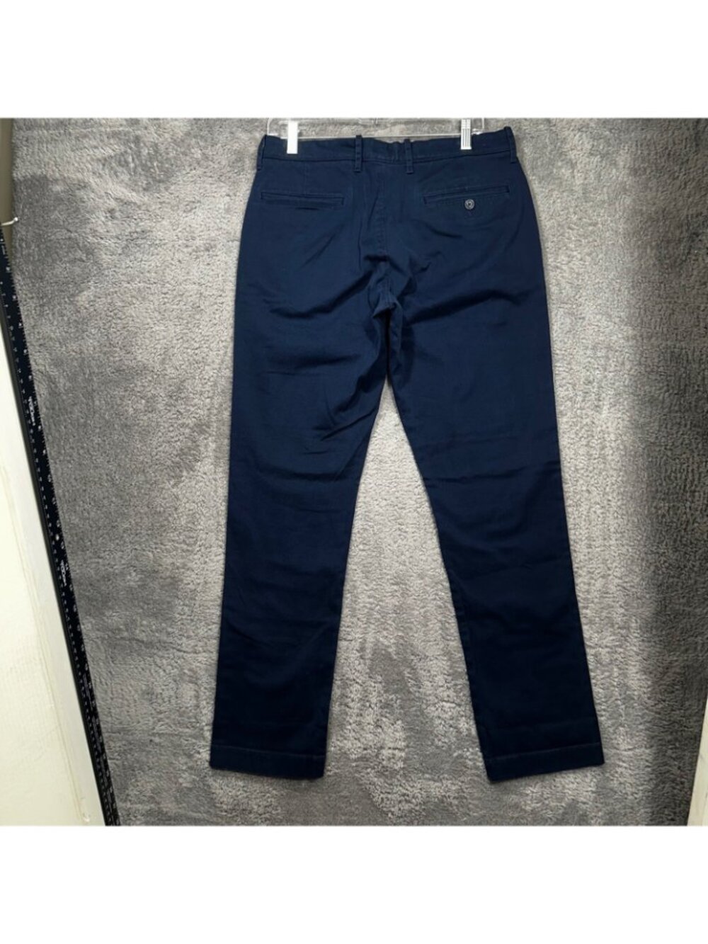 J.Crew Stretch Chino Pants Mens 31x32 Navy Blue Slim Straight Cotton Twill - Picture 5 of 9